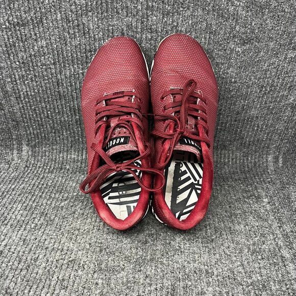 NOBULL Trainer Low Cabernet Zebra Red Athletic CrossFit Training Shoes Mens 9.5 - Picture 7 of 8